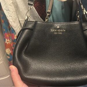 Kate Spade Black Pebbled Leather Shoulder Bag